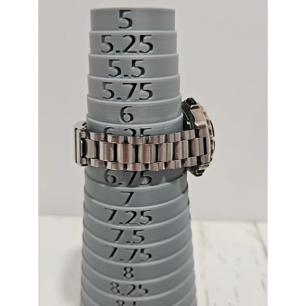 GUESS Waterpro Indiglo 8 Lap Quartz Digital Men's Watch Sz 6 1/2